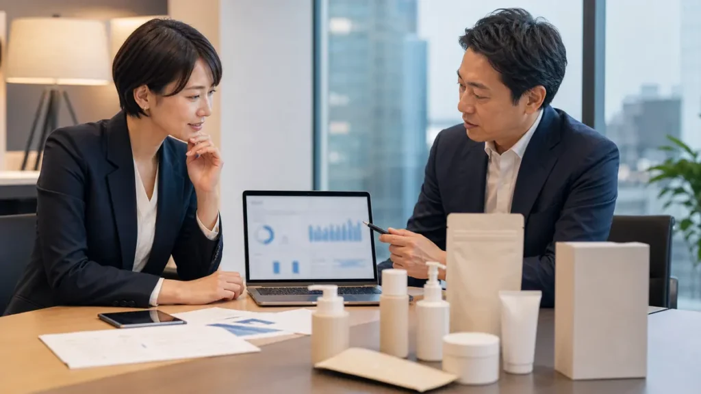 D2Cブランドの資本提携でEC・在庫・商標を統合するイメージ